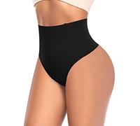 YARRCO Tummy Control Thong Shapewear for Women High Waist Control Knickers Tummy Tucking Thong Knickers Slimming Pants Shaping Underwear Seamless Butt Lifter Panties