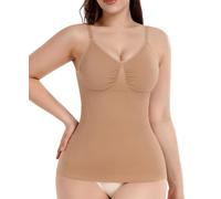 YARRCO Women Tummy Control Compression Camisole Top (004 Natural,L)