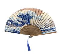 YARRD Folding Hand Fan for Women Wooden Folding Bamboo Gan Hand Fans for Women Foldable Paper Silk Accessories for Weddings Chinese Japanese Decor for Home