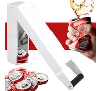YARRD White Can Crushers for Recycling - Heavy Duty Wall Mounted Can Crusher Aluminum Can Crusher for Recycling Can Compactor for Seltzer Soda Beer Cans Plastic Bottle Crusher
