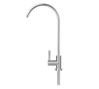 Yarryuter 1/4inch Kitchen Sink Faucet Tap Chrome Reverse Osmosis Drinking Water Filter Rotation Faucet Fast Connection