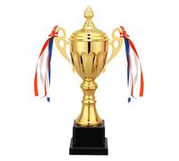 Yarryuter 1 PCS Trophy Cup for Sports Meeting Competitions Soccer Winner Team Awards and Competition Parties Favors 11 Inch Gold