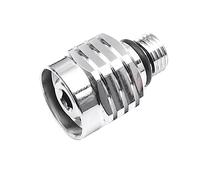 Yarryuter 1 Piece Scuba Diving Regulator Silver Male 3/8-24 to Female 9/16-18 Hose Adapter Adjustable Copper Connector Tool