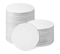 Yarryuter 100Pcs Microwave Kiln Paper Round, 4.7Inch High Temperature Ceramic for DIY Glass Fusing Crafts