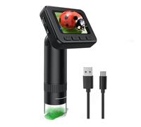 Yarryuter 1080P Digital Video Microscope for Kids 50X-1000X Magnification 2 Inch IPS HD Screen,Perfect Science Kit Gift for Kids