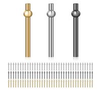 Yarryuter 108Pcs Cribbage Pegs, Reliable Iron Cribbage Pegs Tapered Design Versatile Peg Board Game Cribbage Board Pin (3 Colors)