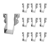 Yarryuter 10Pcs LU24 2X4 Galvanizing Face Strong Tie Brackets Joist Hanger Mount Joist Hangers for Wood Hurricane Ties Rafter Ties