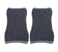 Yarryuter 2 Pair Cashmere Knee Braces Supports Leg Warmer Winter Warm Thermal Cycling Ski Knee Brace Pad Thicken Knee Pads,Grey