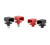 Yarryuter 200A AllCopper Lithium Battery Terminal Block High Current Inverter Plug Wall Mounted Type Storage Connector 4PCS