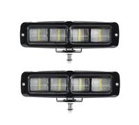 Yarryuter 2PCS 6 Inch LED Light Bar, 80W Fog Light Off Road Lights Work Light Bar for Truck SUV ATV Boat Motorcycle Replacement White Light