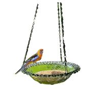 Yarryuter 2PCS Outdoor Hanging Bird Feeder Garden Decoration Bird Bath Tray Water Drinker Pet Feeder for Bird Pet Supplies,B