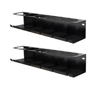 Yarryuter 2PCS Pneumatic Tool Holder/Aerosol Rack Combo, Wall Mounted Can Bottle Holder, Air Tool Organizer