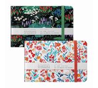 Yarryuter 2Pcs Watercolor Sketchbooks 3.5x5.5in Portable Watercolor Journal 20 Sheets/40 Pages 140lb/300gsm for Painting Sketching