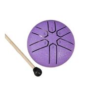 Yarryuter 3 Inch 6-Tone Steel Tongue Drum Mini Hand Pan Drums with Drumsticks Percussion Musical Instruments Drum Accessories E