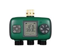 Yarryuter 3-Way Automatic Water Timer Garden Irrigation Watering System Independents Zone Watering NH3/4" External Thread