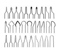 Yarryuter 30pcs,Wood Burning Tool,Nickel-Chromium Wire Pen Tip Wood Burning Tool Pen Tip Can Replace Accessories
