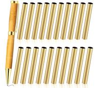 Yarryuter 40pcs 7mm Slim Pen Pen Transfer Brass Pen Replacement Accessories for DIY Pen Making Office Supplies Friends Gifts