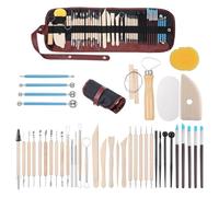 Yarryuter 43PCS Pottery Tools Clay Sculpting Tools Polymer Clay Tools Kit Ceramic Tools for DIY Handcraft