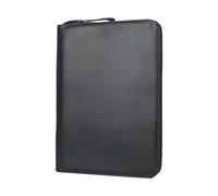 Yarryuter 48-Slots Pen Holder Personalized PU Gift Pen Bag Pen Storage Bag Business Office Protective Cover Black Easy Install Easy to Use