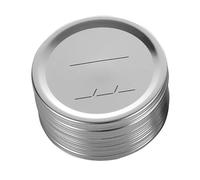 Yarryuter 50PCS Jar Lids Wide Mouth Canning Lids Reusable Metal Canning Jar Leak-Proof Split-Type Canning Caps 86mm