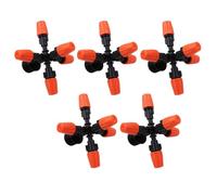 Yarryuter 5pcs Garden Sprinklers Automatic Watering Grass Lawn 360 Degree Circle Rotating Water Sprinkler 5 Nozzles Garden Hose