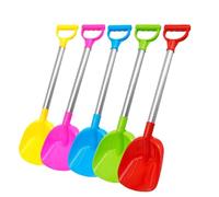 Yarryuter 5PCS Kids Snow Shovel Toys for Winter Square Small Digging Shovels with Plastic Scoop for Beach Driveway Car Garden