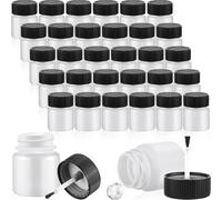 Yarryuter 60 Pieces Touch Up Paint Bottles 30 Ml Empty Touch Up Paint Container with Brush & Mixing Ball for Chip Repair Car
