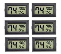 Yarryuter 6Pack Mini Hygrometer Hygrometer Digital Thermometers Humidity with (℉) for Greenhouse, Garden