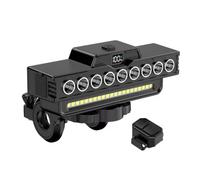 Yarryuter 9 LED Bicycle Head Lamp 9 Beads Bicycle Head Light USB Charging Cycling Safety Front Lamp Brightness Bike Flashlight Bicycle Accessories