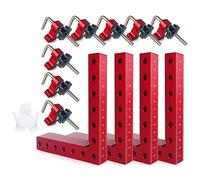 Yarryuter 90 Degree Clamp Corner Clamp - Right Angle for Woodworking 4Pack 5.5Inch Aluminum Alloy Corner Clamp Wood Working Tools Reusable Easy to Use