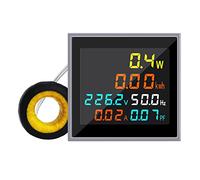 Yarryuter AC Current Amperage AC 50.0-300.0V 100A Volt Amp Watt Meter with Current Transformer