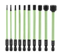 Yarryuter Alloy Steel 10PCS Magnetic Hex Wrench Drill Bits Set for 1/4inch Hex Shank Drill Tools