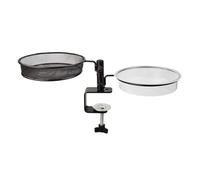 Yarryuter Bird Feeder - 2-In-1 Bird Bath and Feeder with Balcony Bracket for Outdoor Garden, Lawn, Balcony, and Patio