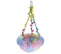 Yarryuter Bird Nest Warm Parrot'S Nest Cradle Nest Special Swing Bed Suspended Sleeping Nest Plush Small Bird Nest B