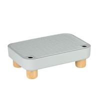 Yarryuter Cat Litter Box Ramp Elevated Litter Box Ramp for Small Elderly Cats Cat Litter Tray for Floor Indoor