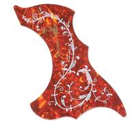 Yarryuter Colorful Flower and Bird Guitar Pickguard Decorative Self-Viscous Sticker String Guitar Guard Protection Patch