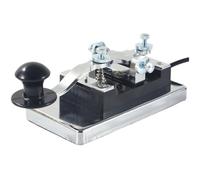 Yarryuter CW Morse Key Manual Telegraph Morse Key for Shortwave Radio DIY Telegraph Key Radio Communication Teaching Aids 3.5MM