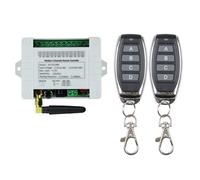 Yarryuter DC 12V 24V 36V 10A 433MHz 4 Channel Wireless Relay Remote Control Switch Receiver+4CH Transmitter,1 Receiver 2 Remote