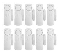 Yarryuter Door Magnetic Alarm Home Anti-Theft Door Opening Sensor 10 Pcs Wireless Door andWindow Anti-Theft Alarm