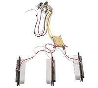 Yarryuter Electric Guitar Pickup Wiring Harness Prewired 5-Way Switch SSS Pickup for Electric Guitar White