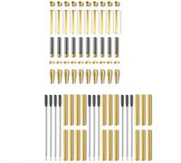 Yarryuter for Woodturning Pen Making Kit Slimline 10 Pack-Black Ink Twist Pen Kit for DIY Copper Turning Supplies