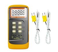 Yarryuter Handheld Thermocouple Thermometer, 2-Channel K-Type Thermocouple Probe, Measuring Range -50 to 1300℃, Meter Sensor