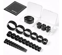 Yarryuter High Carbon Steel Craft Punching Tools Leather Circle Cutter Tool Set for DIY Crafts Round Punch Dies Cuts