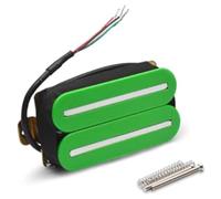 Yarryuter High Output Neck Pickup Dual Hot Rail Humbucker Pickups Easy to Use Green
