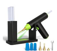 Yarryuter Hot Glue GunSet, Cordless Glue Gunwith Stand USB Rechargeable Preheating Auto Shutoff Hot Melt Glue GunTool for DIY