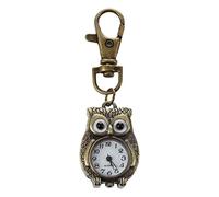 Yarryuter Keychain Clock Keyring Owl Shape 37X24Mm