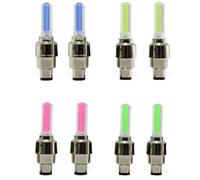 Yarryuter LED Light Tire Valve Cap Flashlight Neon Bike Spoke Lights Wheel Spoke Bicycle Accessories 8PCS