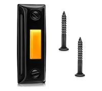 Yarryuter Lighted Doorbell Button Wired Door Bell Push Buttons LED Door Chime for Garage Door Opener, Door Chime,Doorbell Button Wall Mounted Doorbell Switch Garage Doorbell Button