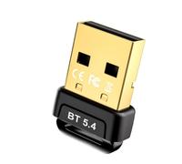 Yarryuter Mini USB Bluetooth 5.4 Adapter External, Low Latency/BLE, Driver-Free Installation for Computers