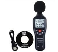 Yarryuter Noise Sensor Decibel Meter, Noise Meter Noise Meter High- Black Measuring 30-130DB USB Recording